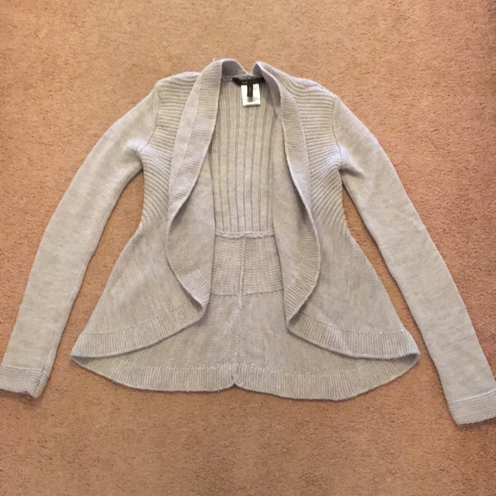 BCBG grey knit sweater